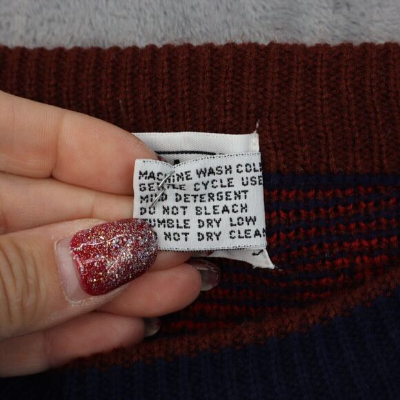 Trend Basics Sweaters Mens L Multicolor Geometric Long Sleeve Crew Neck Pullover - Picture 7 of 16